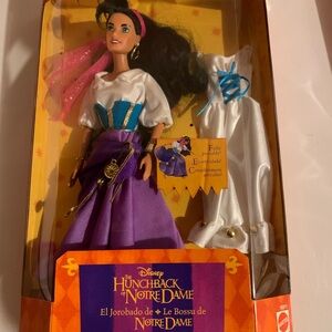 Disney Esmeralda Doll with Purple and White Outfit